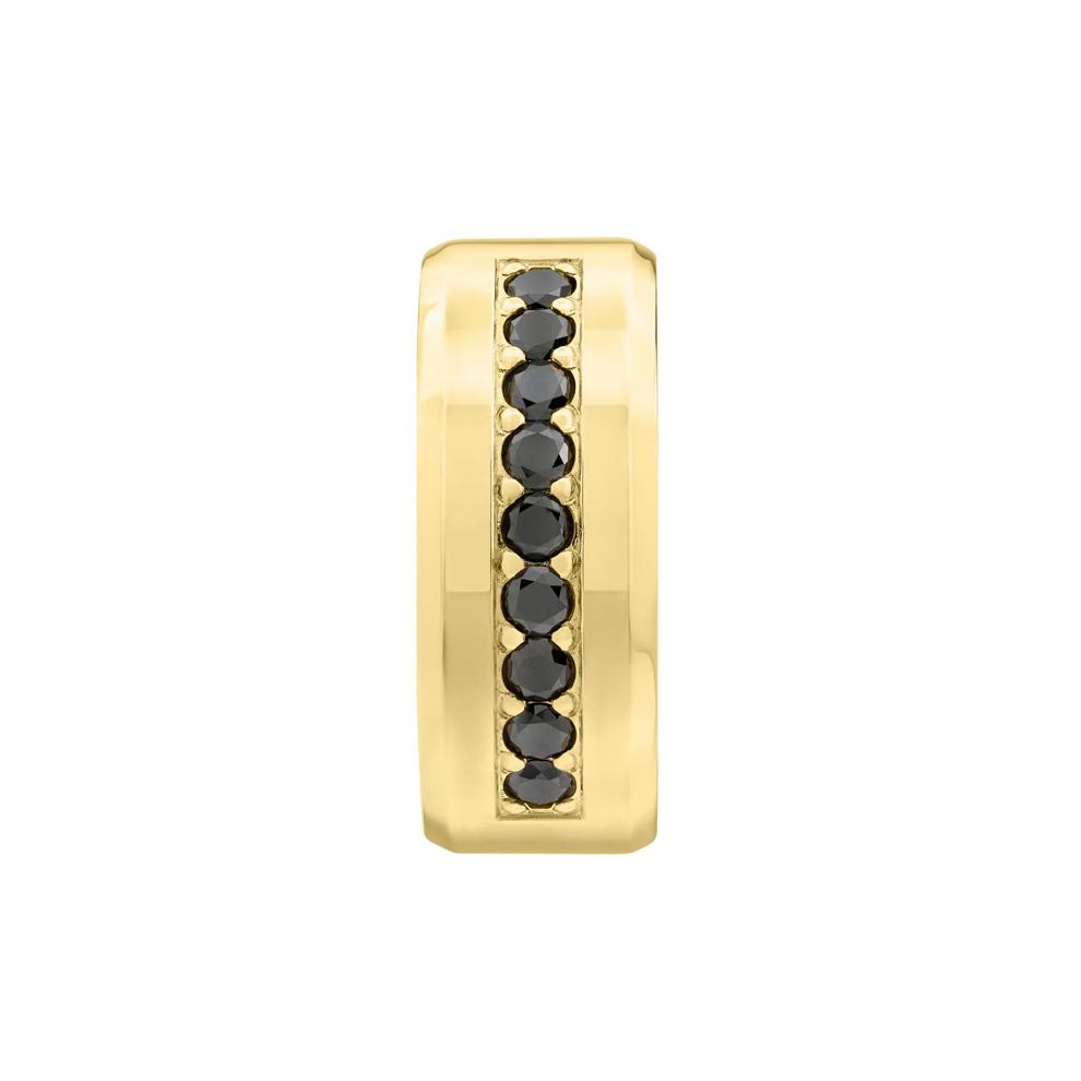 Black Diamond Channel-Set Band in 14K Yellow Gold (5/8 ct. tw.) – Image 3 of 3