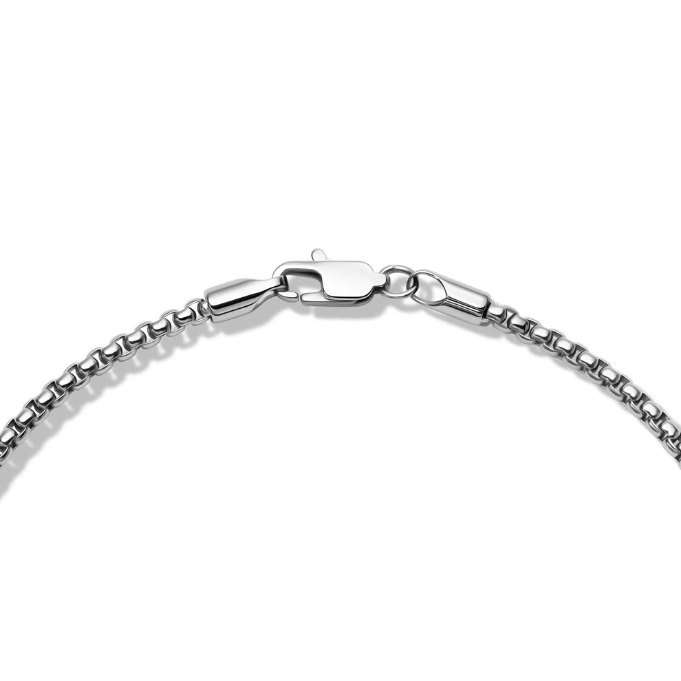 Black and White Diamond Cross in Stainless Steel (1/2 ct. tw.) – Image 3 of 4