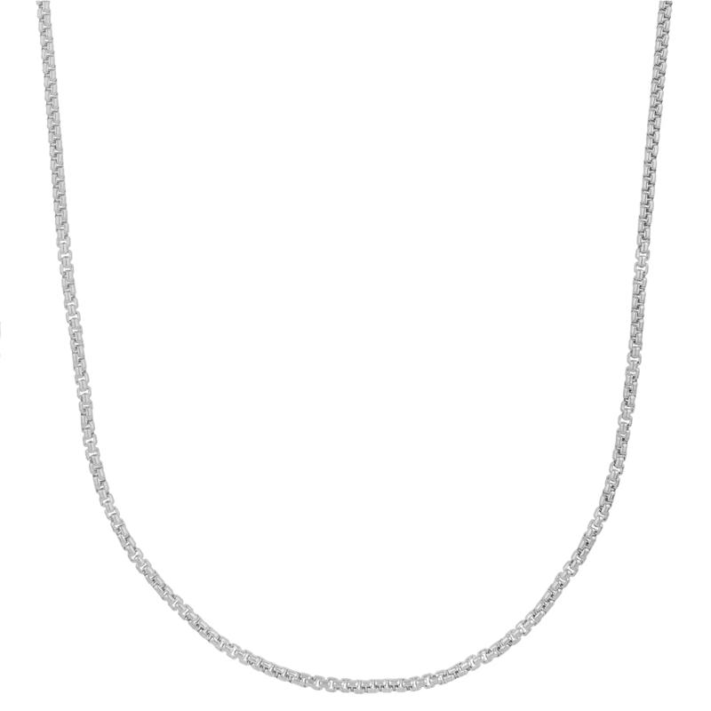 Solid Round Rope Chain in 14K White Gold, 2.5MM, 24&rdquo; – Image 1 of 3