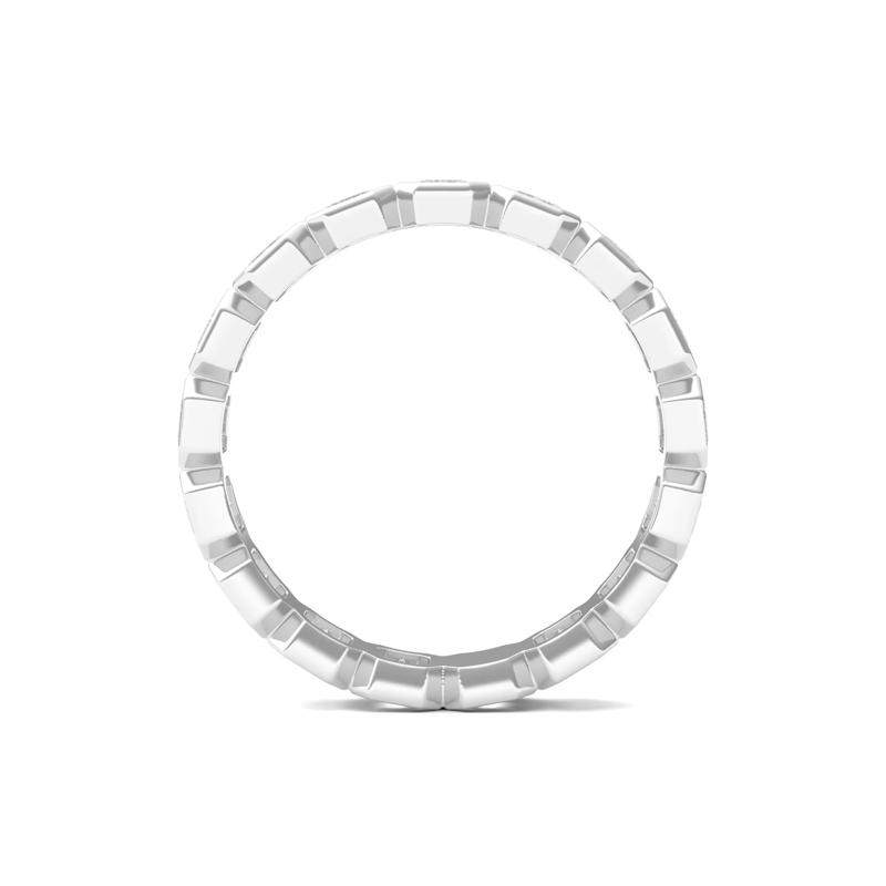 Emerald-Cut Diamond Bezel-Set Eternity Band in Platinum &#40;2 1/2 ct. tw.&#41; – Image 2 of 3