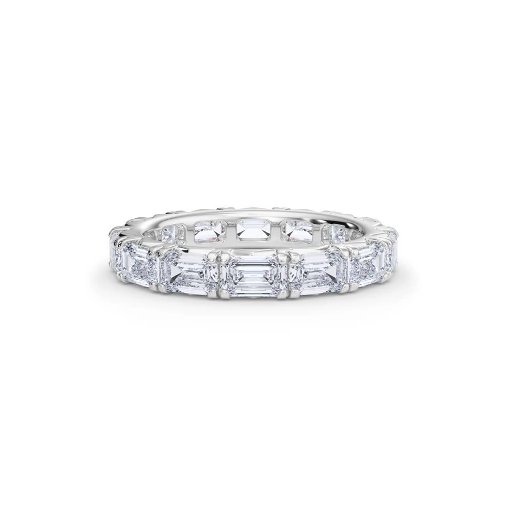 Emerald-Cut Diamond Eternity Band in Platinum (3 7/8 ct. tw.) – Image 1 of 4