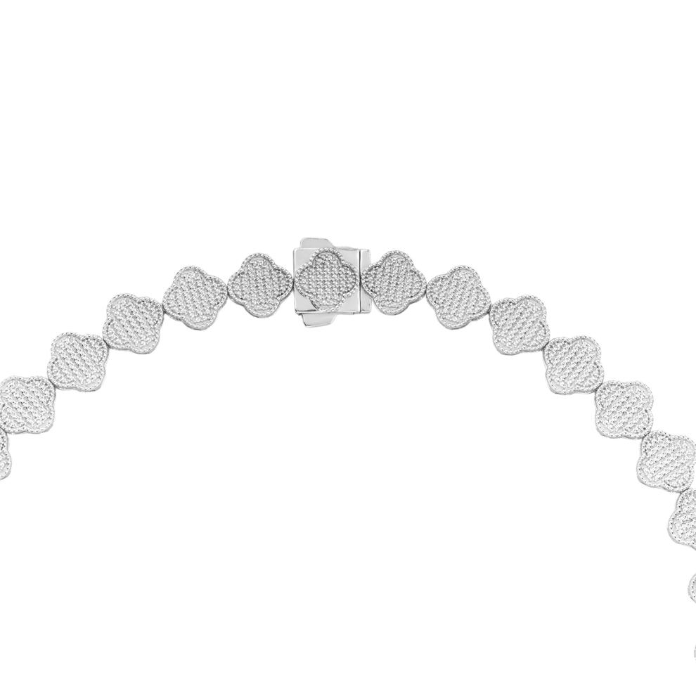 Men's Diamond Clover Pendant Necklace in Sterling Silver (1 ct. tw.) – Image 2 of 4