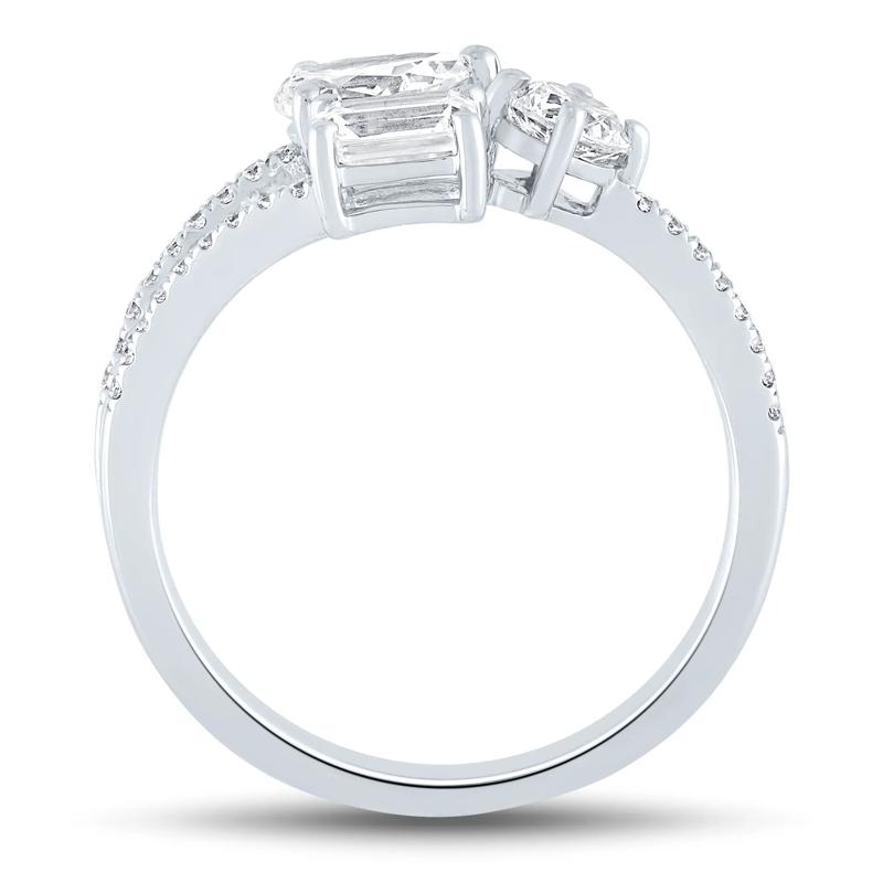 Lab Grown Diamond Multi-Shape Ring in 10K White Gold &#40;1 ct. tw.&#41; – Image 2 of 3