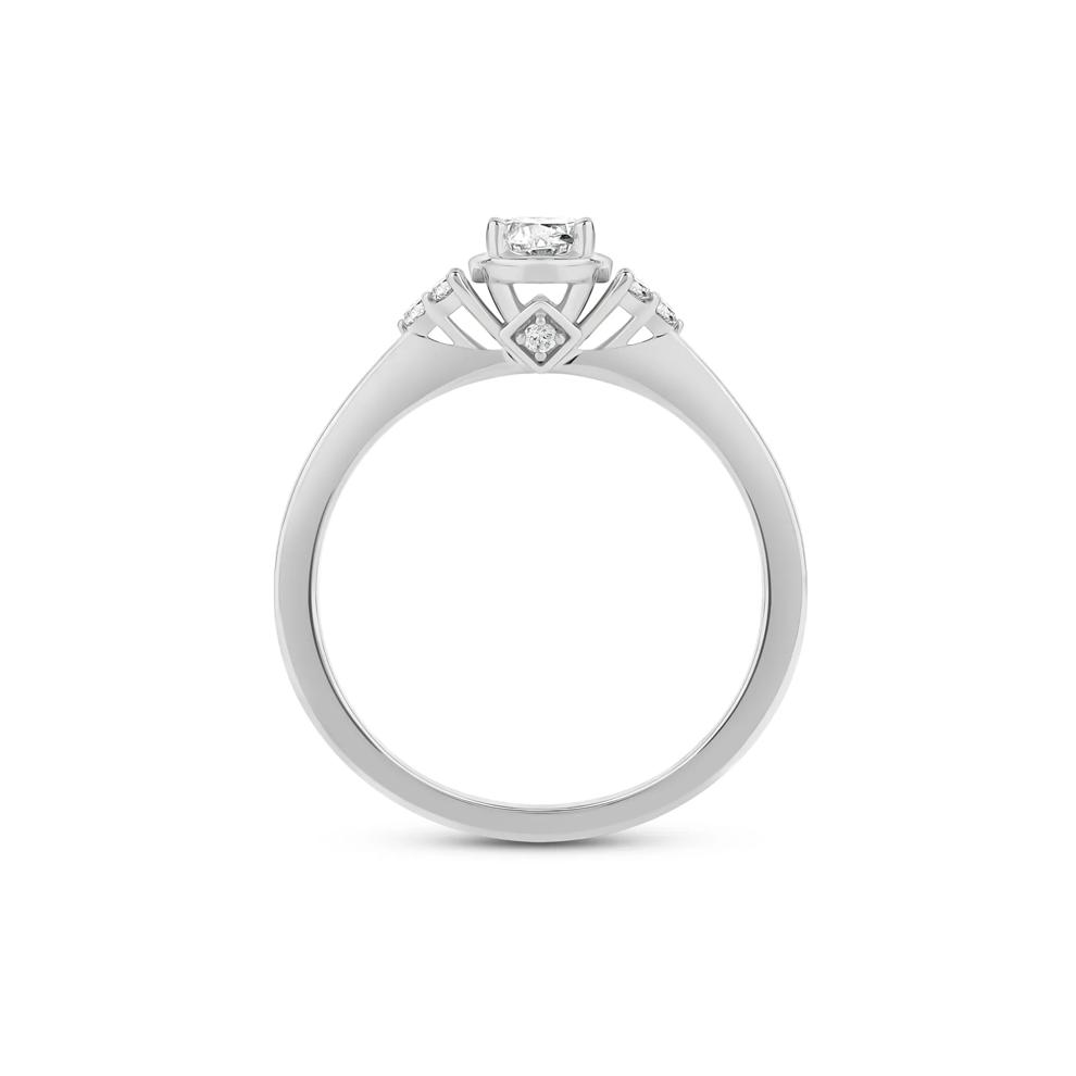 Oval Diamond Engagement Ring in 14K White Gold (5/8 ct. tw.) – Image 2 of 4