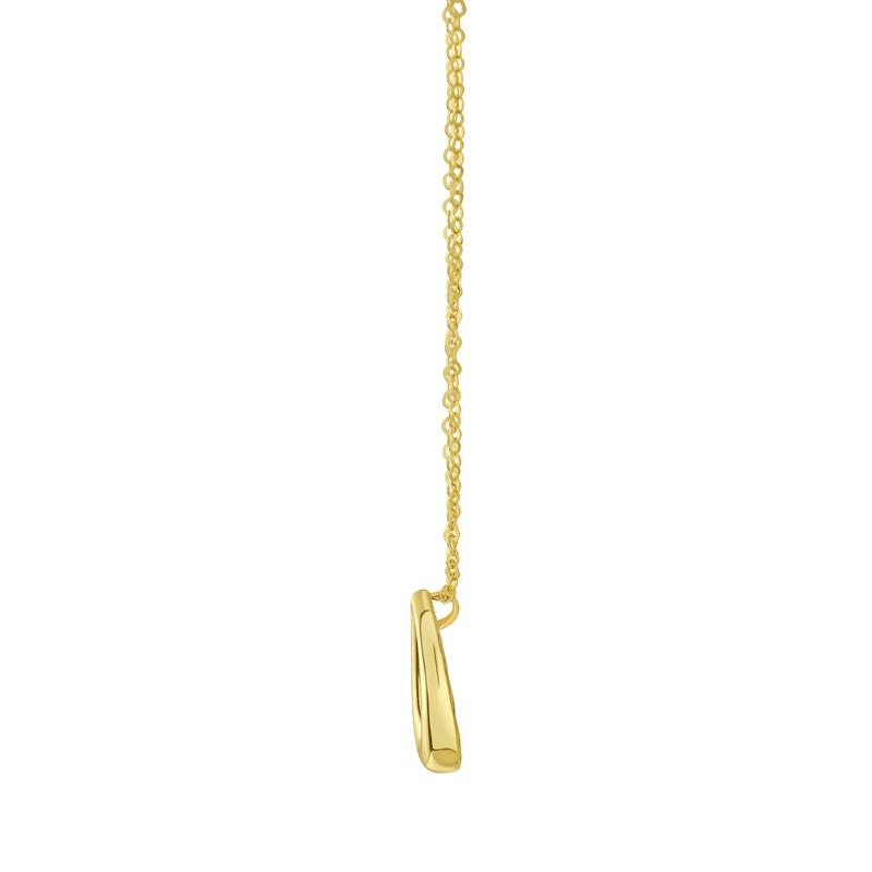 Open Teardrop Necklace in 14K Yellow Gold – Image 2 of 2