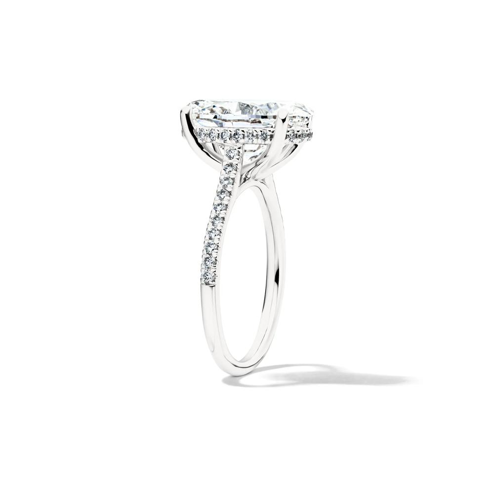 Lab Grown Diamond Oval-Shaped Engagement Ring in 14K White Gold (5 1/3 ct. tw.) – Image 3 of 4