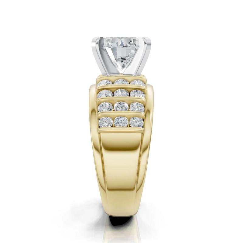 Lab Grown Diamond Semi-Mount Ring in 14K Yellow Gold &#40;1 ct. tw.&#41; &#40;Setting Only&#41; – Image 7 of 8