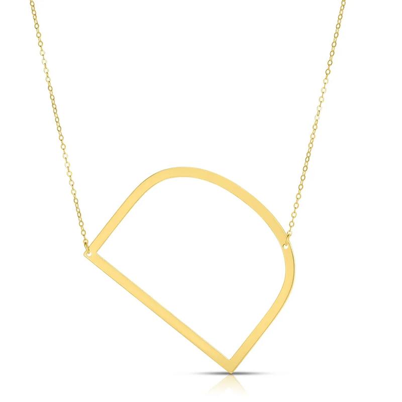 &quot;D&quot; Initial Necklace in 14K Yellow Gold – Image 1 of 3