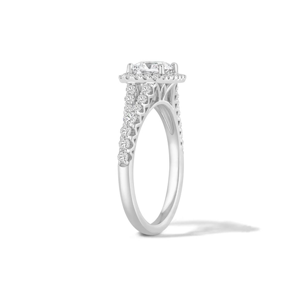 Lab Grown Diamond Princess-Cut Engagement Ring in 10K White Gold (1 1/2 ct. tw.) – Image 3 of 4