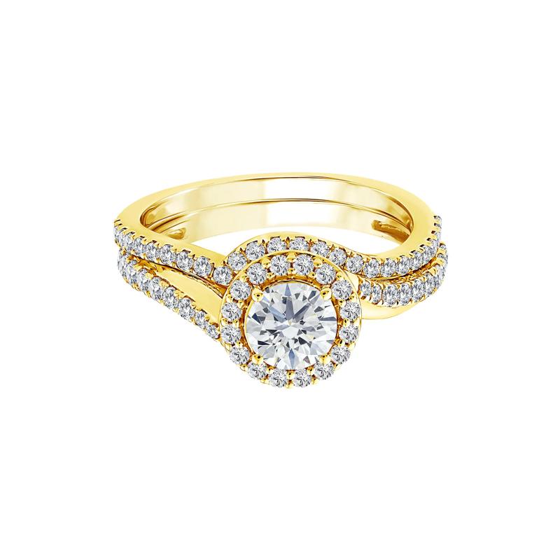 Lab Grown Diamond Engagement Ring Set in 10K Yellow Gold &#40;1 1/4 ct. tw.&#41; – Image 1 of 3