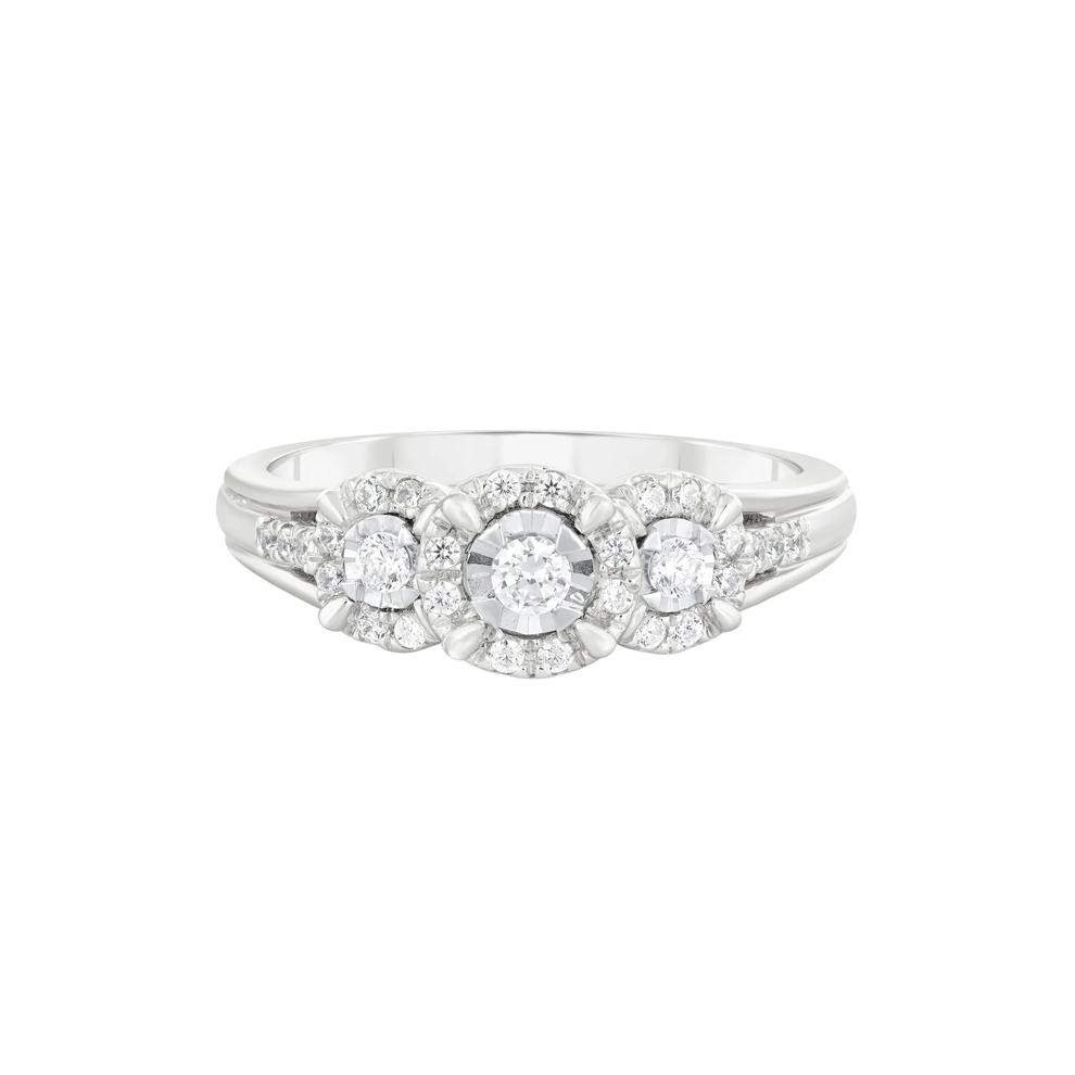 Diamond Ring in 10K White Gold (1/4 ct. tw.) – Image 1 of 3