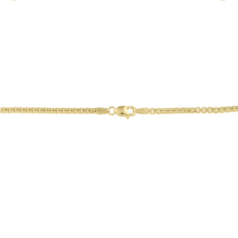 Solid Box Chain in 14K Yellow Gold, 2.5mm, 24" – Image 2 of 3