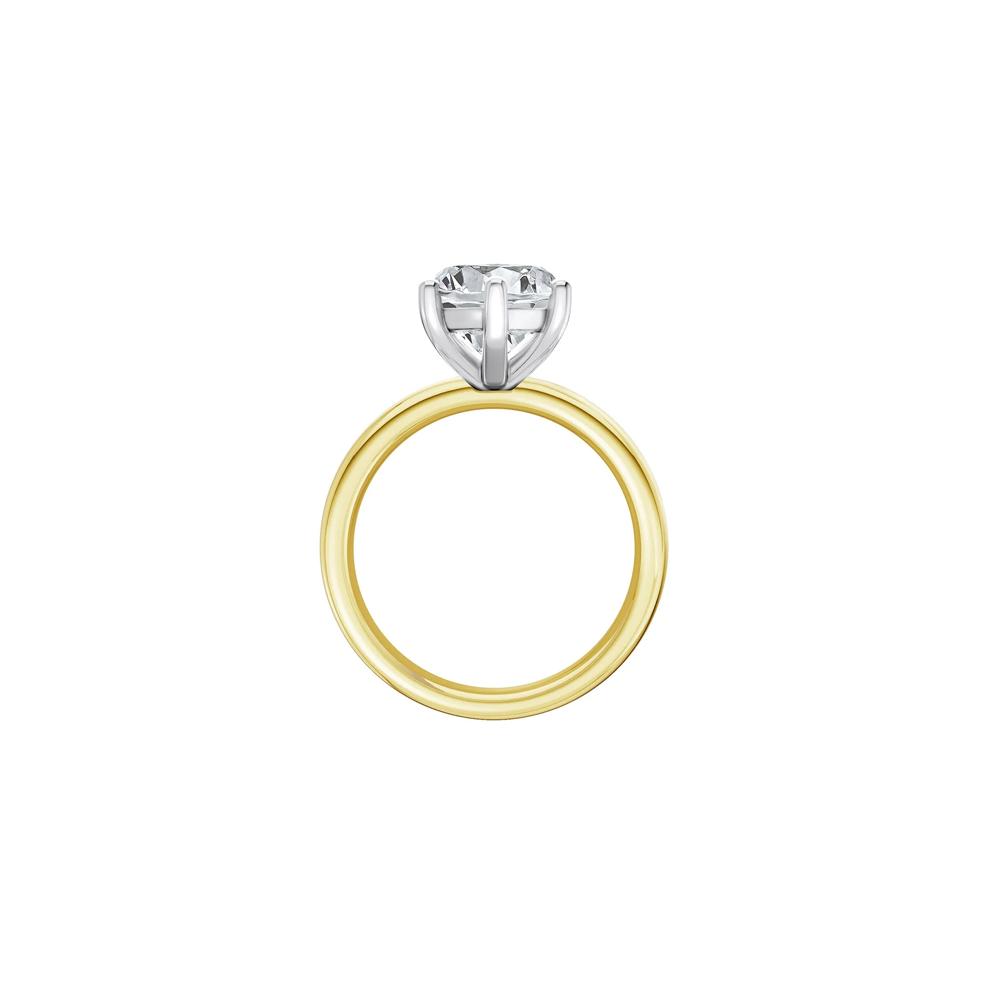 Lab Grown Diamond Marquise Solitaire Engagement Ring in 14K Yellow &amp; White Gold (5 ct.) – Image 2 of 4
