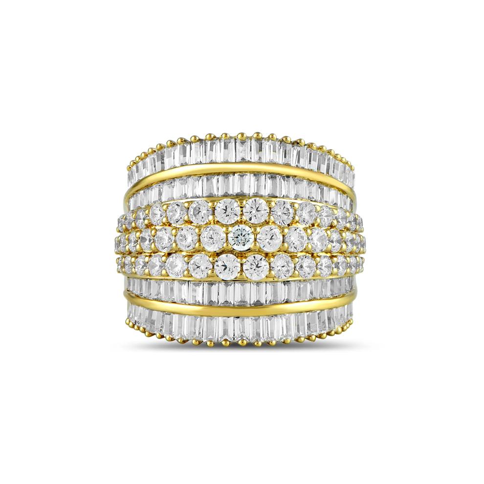 Lab Grown Diamond Wedding Band in 10K Yellow Gold (2 7/8 ct. tw.) – Image 1 of 3