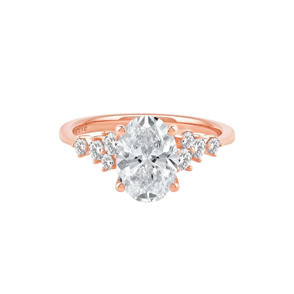 Lab Grown Diamond Oval-Shaped Engagement Ring in 14K Rose Gold (2 1/2 ct. tw.) – Image 1 of 5