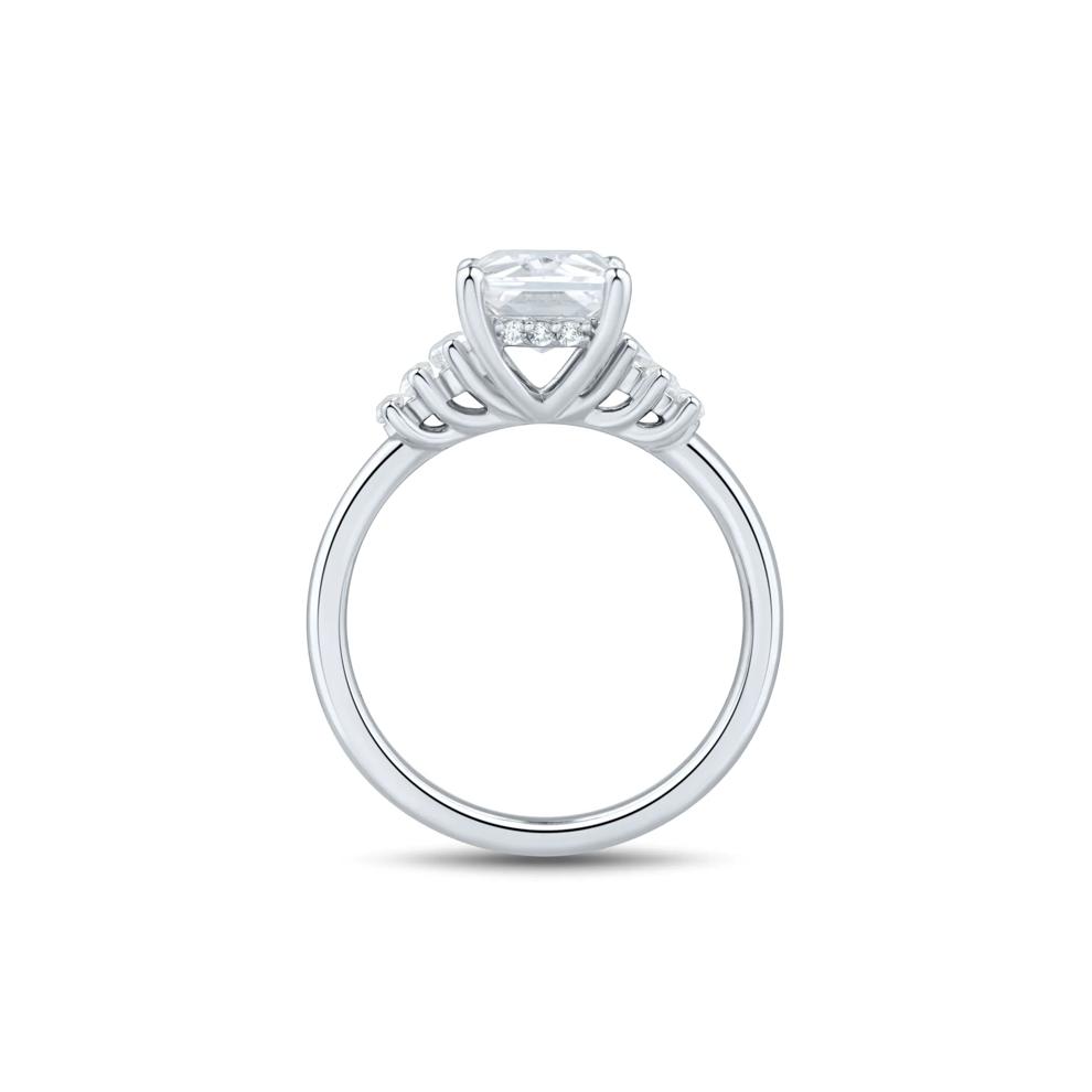 Lab Grown Radiant-Cut Diamond Engagement Ring in 14K White Gold (3 1/2 ct. tw.) – Image 2 of 3