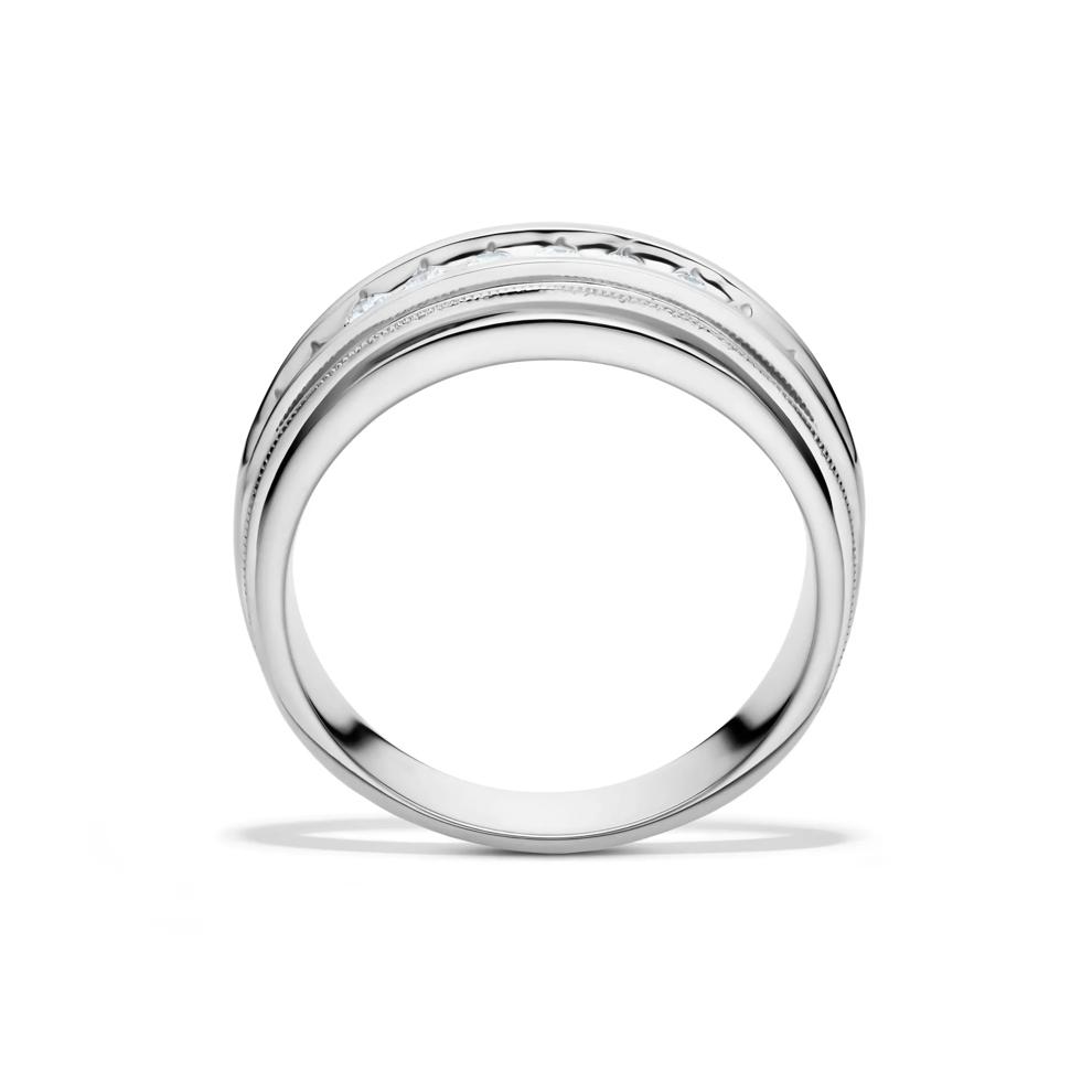 Men&rsquo;s Diamond Channel Set Ring in 14K White Gold (1/2 ct. tw.) – Image 2 of 4