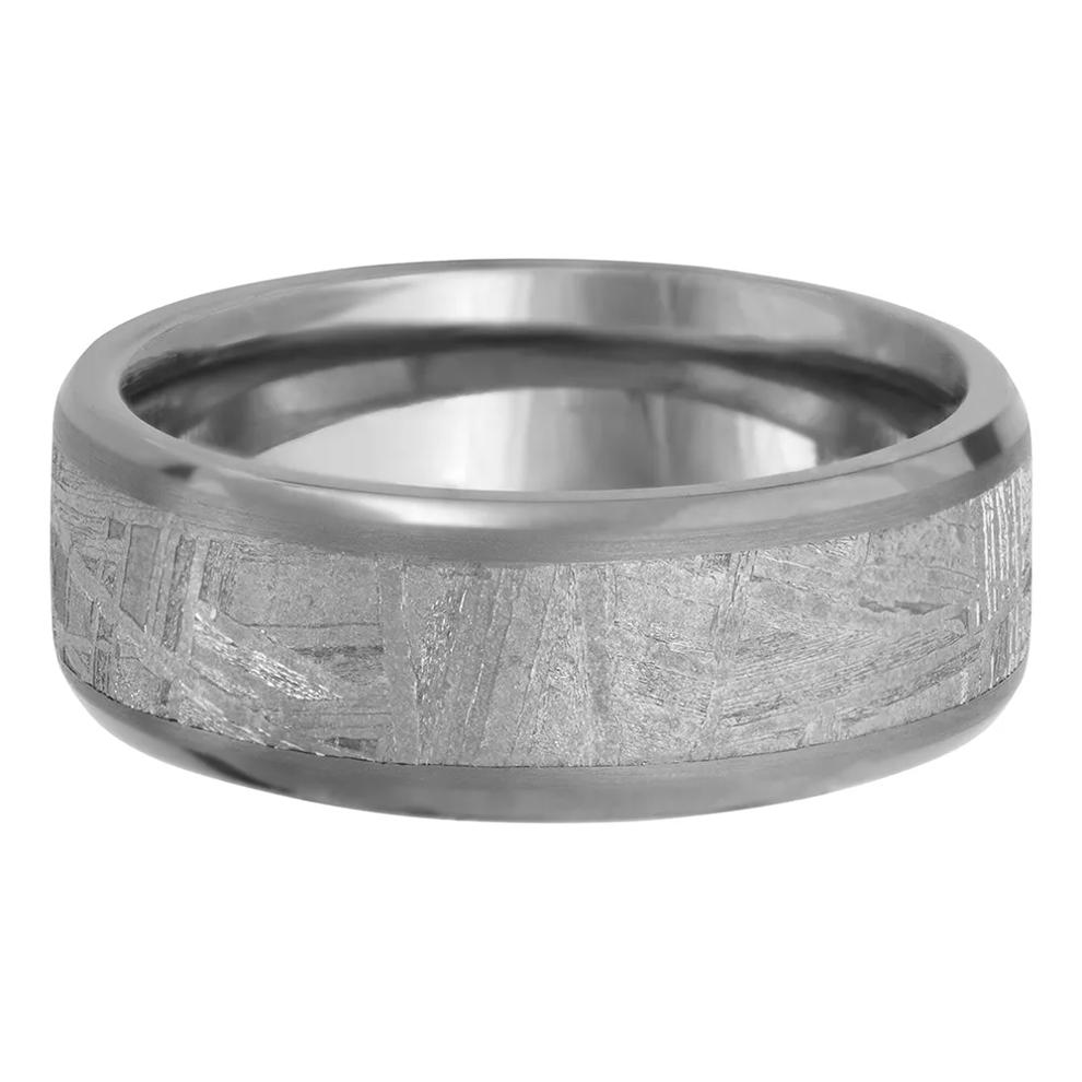 Men&rsquo;s Meteorite Wedding Band in Tantalum, 8mm – Image 4 of 4