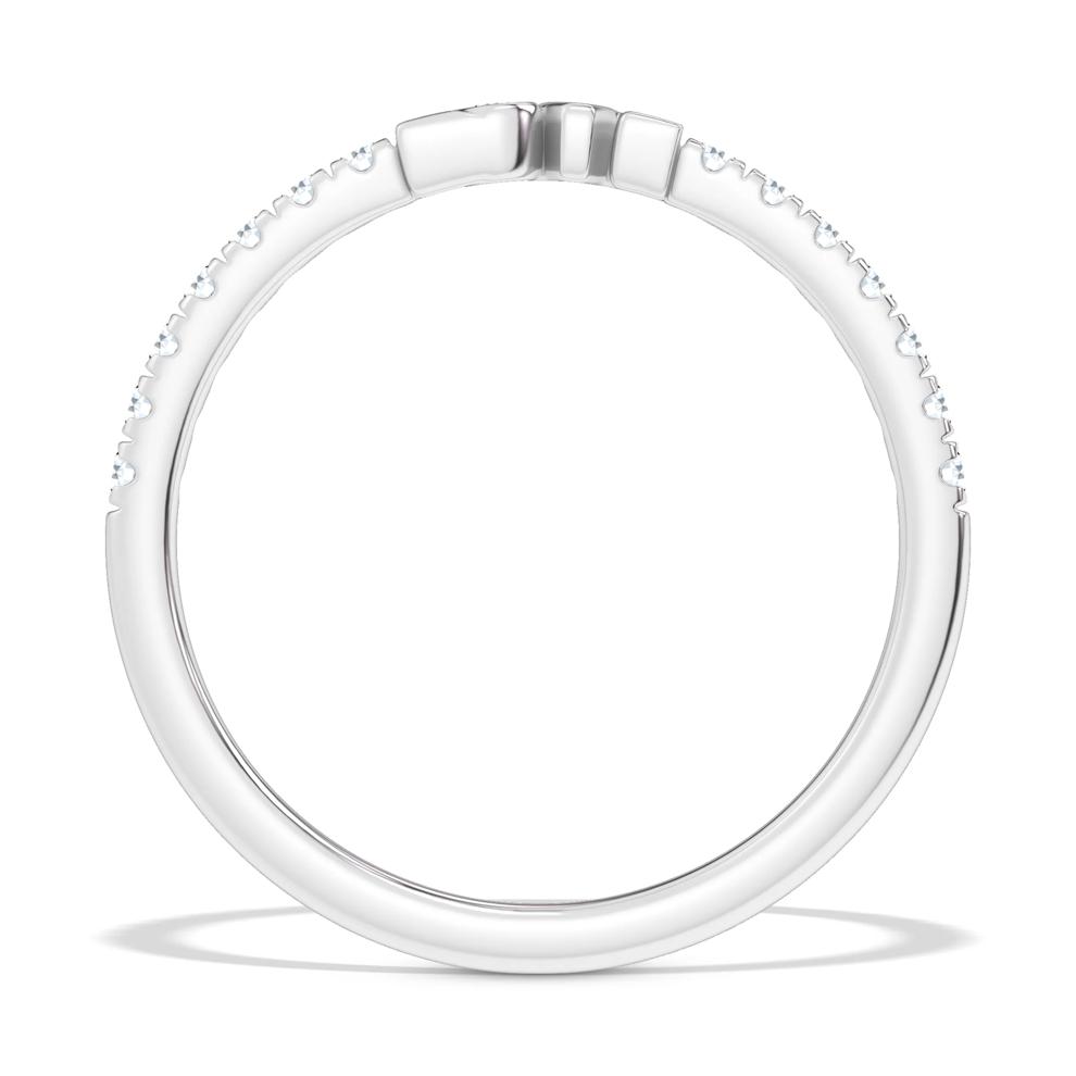 Diamond "Love" Stack Band in 10K White Gold (1/7 ct. tw.) – Image 2 of 4