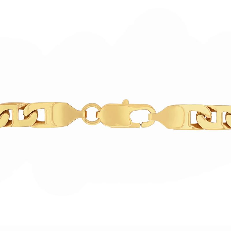 Mariner Link Chain in Yellow Ion-Plated Stainless Steel, 6.5MM, 24&rdquo; – Image 3 of 3