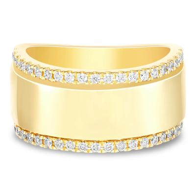 Lab Grown Diamond High Polish Band in 10K Gold