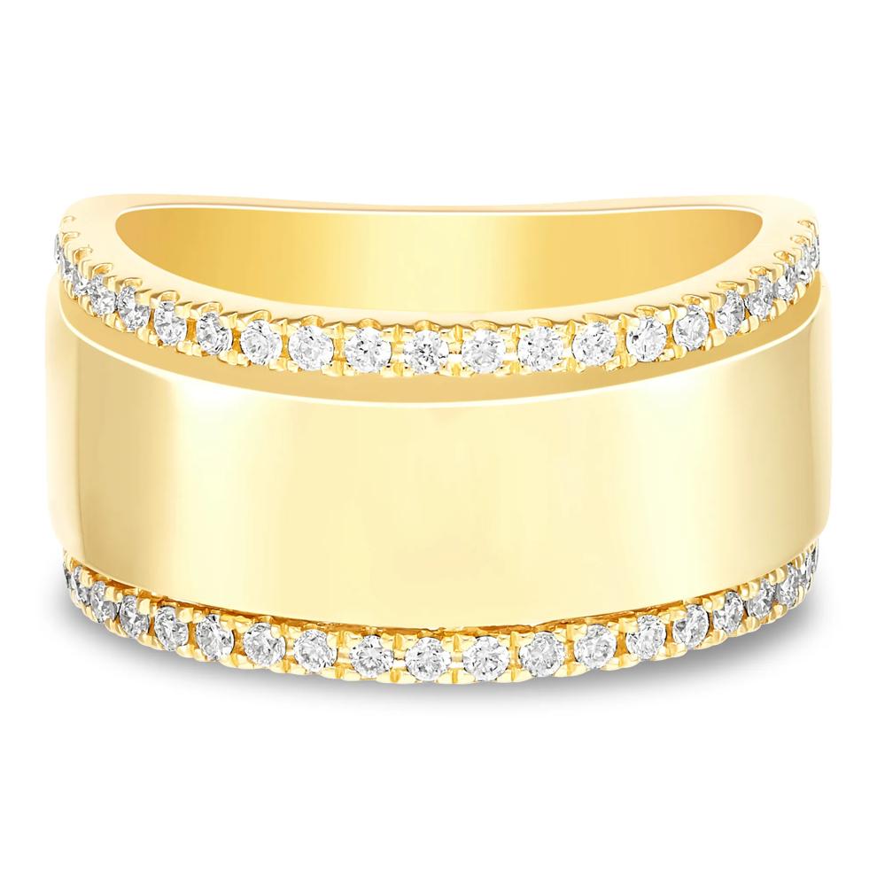 Lab Grown Diamond High Polish Band in 10K Yellow Gold (1/3 ct. tw.) – Image 1 of 5