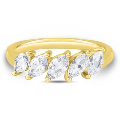 Diamond Marquise Anniversary Band in 18K Yellow Gold (1 1/2 ct. tw.)