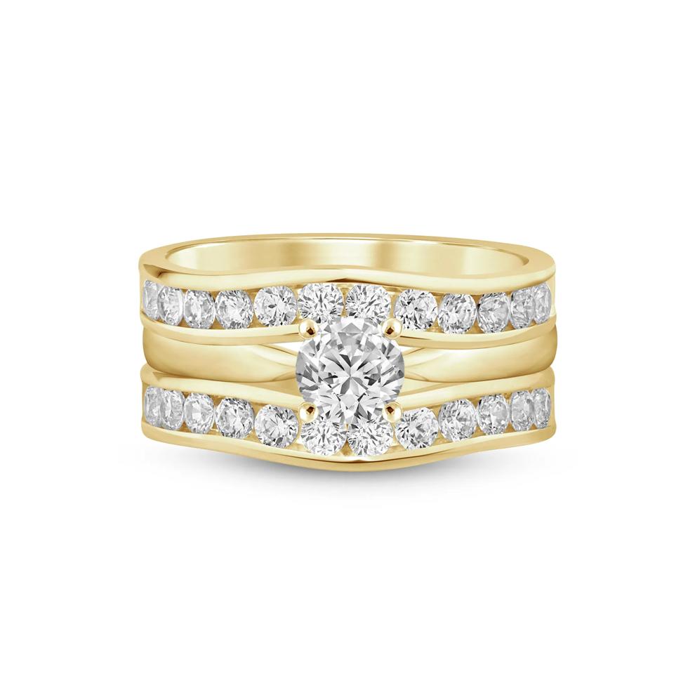 Lab Grown Diamond Channel-Set Enhancer in 14K Yellow Gold (1 ct. tw.) – Image 1 of 4