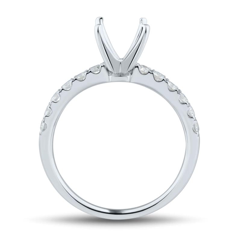 Lab Grown Diamond Semi-Mount Engagement Ring in 14K White Gold &#40;1/3 ct. tw.&#41;  &#40;Setting Only&#41; – Image 3 of 6