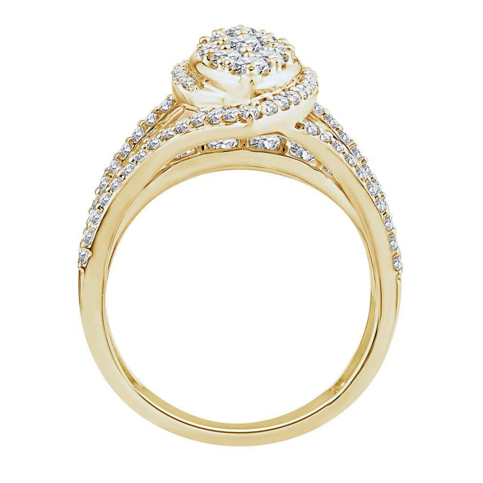 Diamond Composite Engagement Ring in 10K Yellow Gold (1 1/2 ct. tw.) – Image 2 of 3