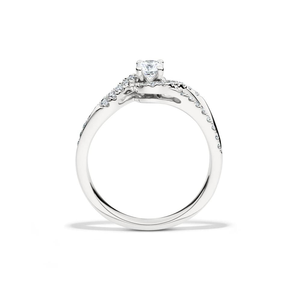 Lab Grown Diamond Promise Ring in Sterling Silver (3/8 ct. tw.) – Image 3 of 4