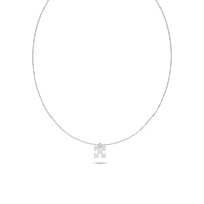 Men's Lab Grown Diamond Arrow Design Pendant Necklace in Sterling Silver (5/8 ct. tw.)