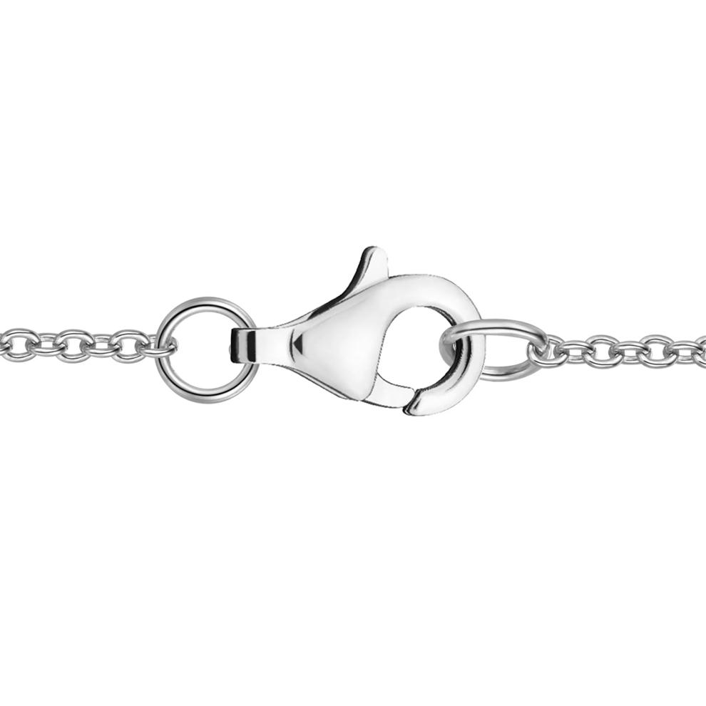 Lab-Created Blue Sapphire &amp; Lab-Created White Sapphire Butterfly Pendant Necklace in Sterling Silver – Image 3 of 4