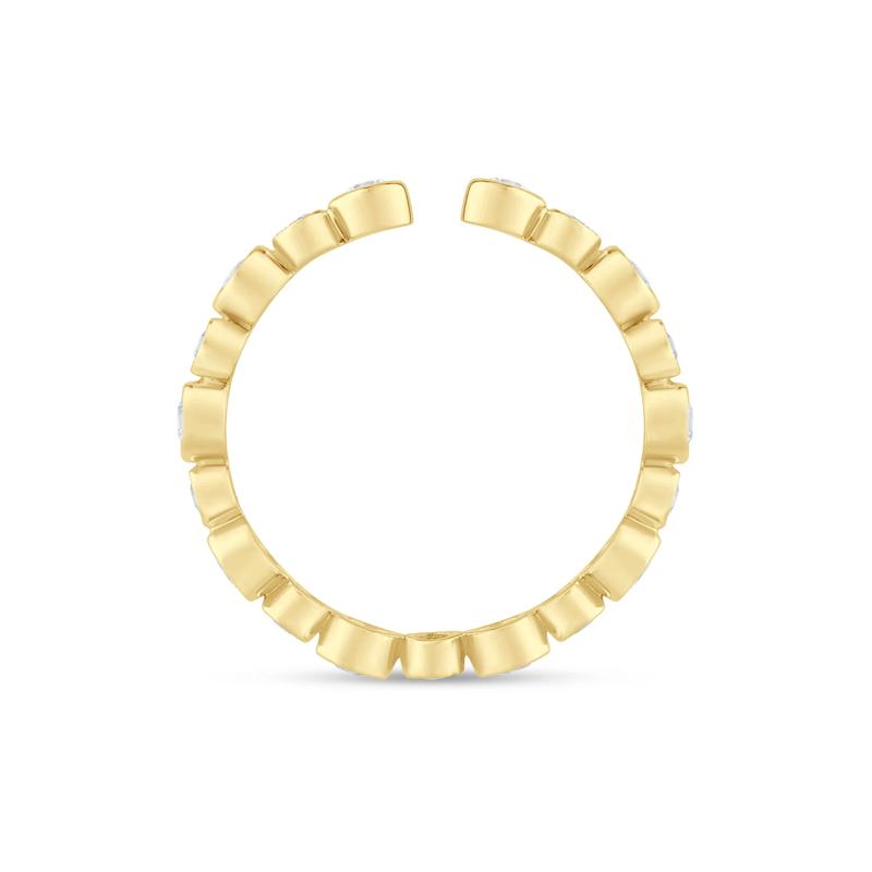 Lab Grown Diamond Bezel Open Band in 14K Yellow Gold &#40;1/2 ct. tw.&#41; – Image 2 of 3