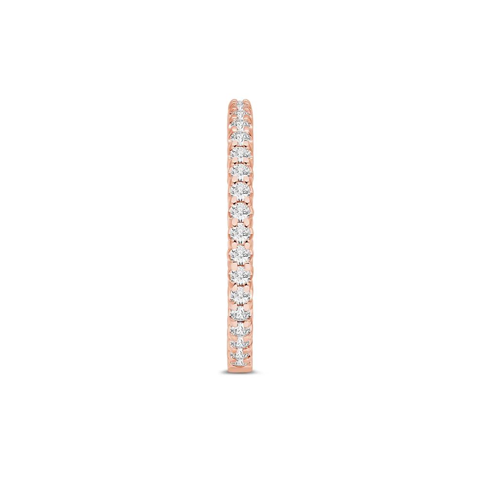 Round-Cut Sizeable Diamond Eternity Band in 14k Rose Gold (1/2 ct. tw.) – Image 3 of 3