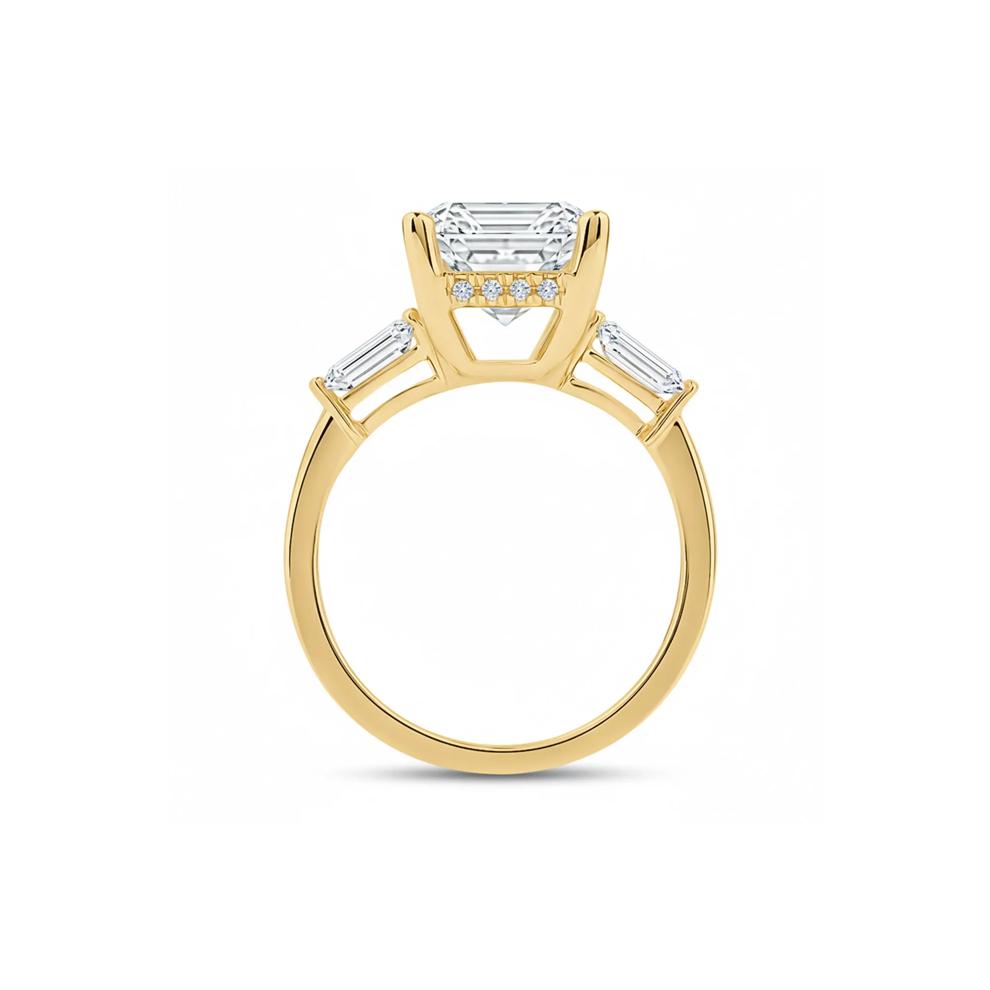 Adella Lab Grown Diamond Engagement Ring in 18K Yellow Gold (7 1/2 ct. tw.) – Image 2 of 4