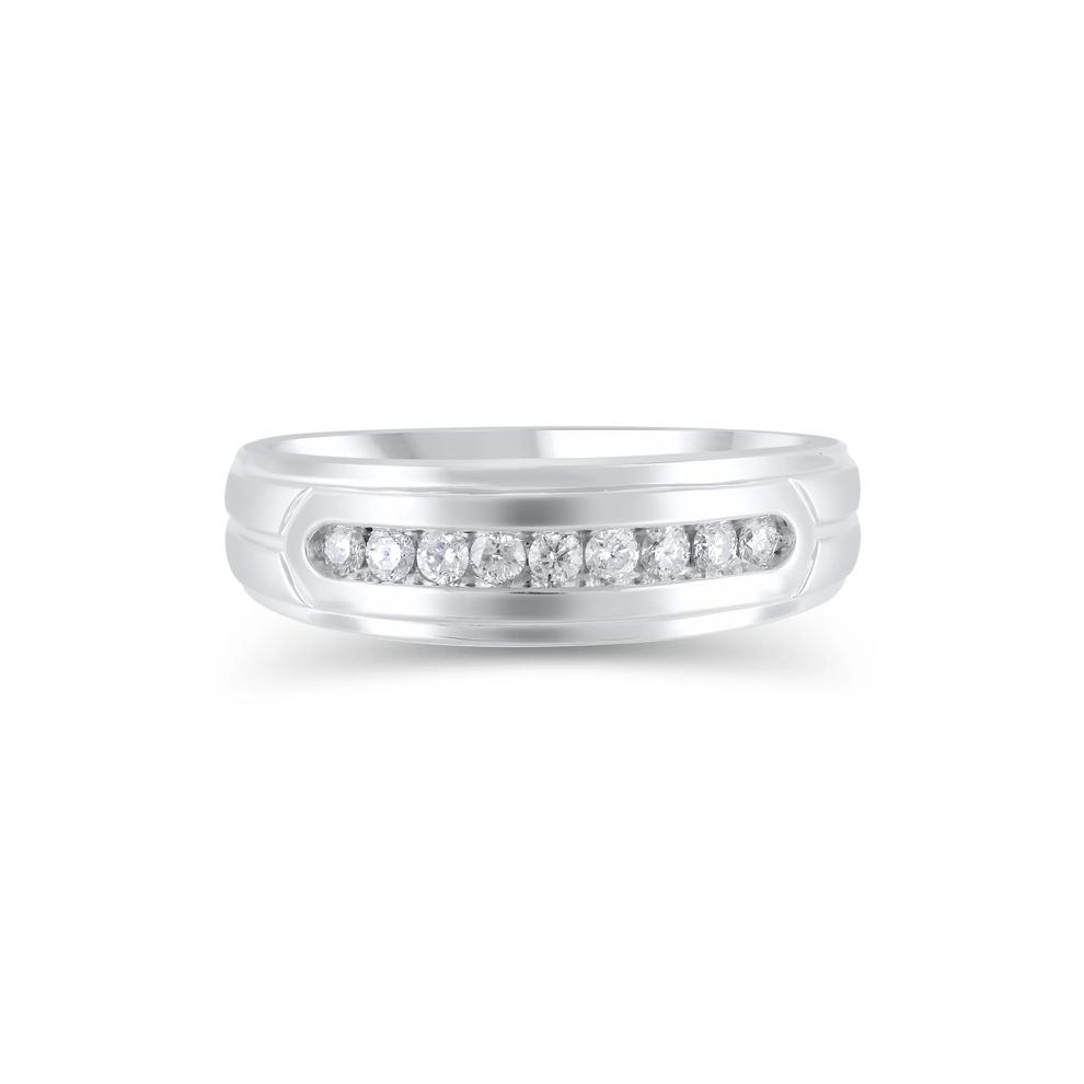 Men's Diamond Band in 14K White Gold (1/4 ct. tw.) – Image 1 of 3