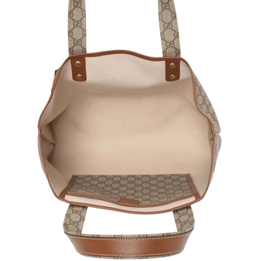 Pre-Owned Gucci Signature Web Loop Tote Medium  Tote – Image 4 of 7