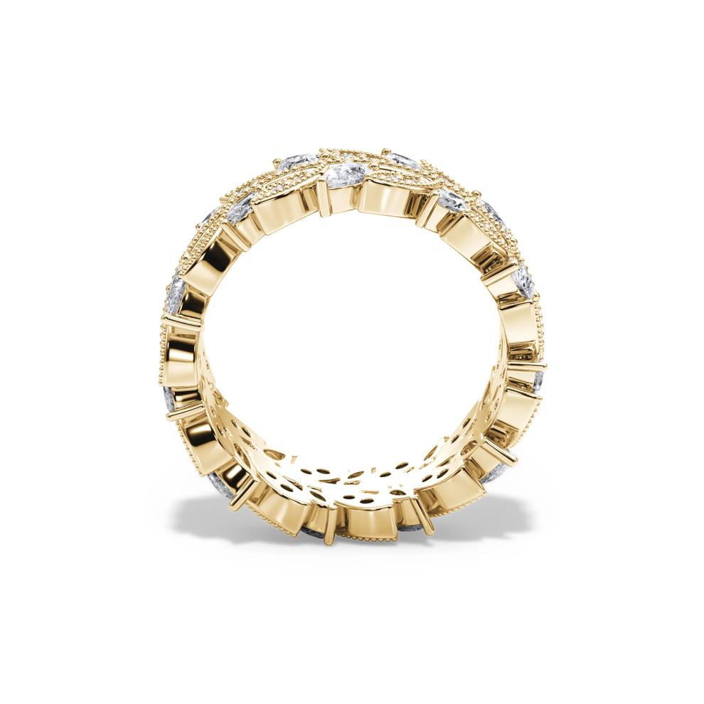 Lab Grown Diamond Multi-Shape True Eternity Band in 14K Yellow Gold (1 1/2 ct. tw.) – Image 2 of 4