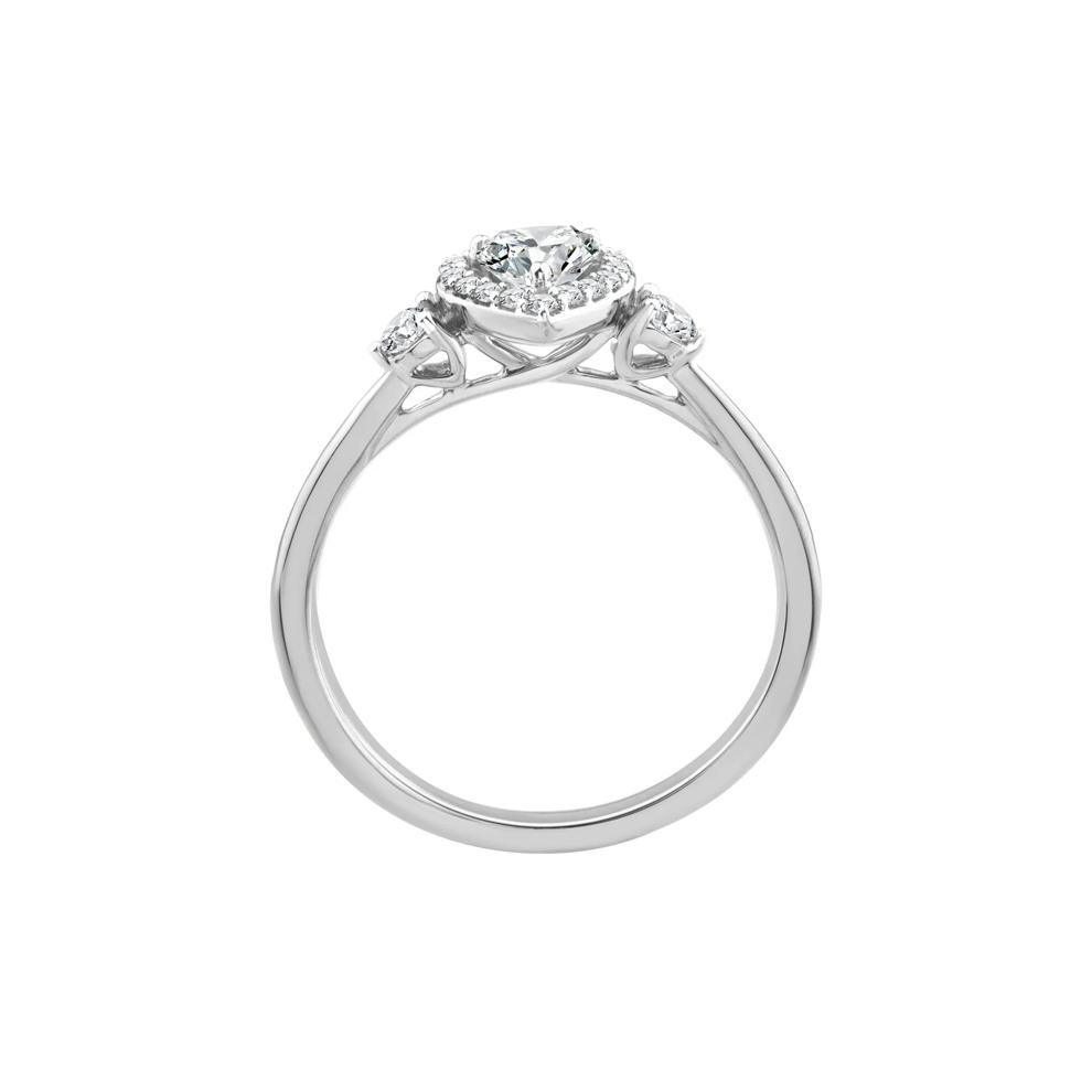 Lab Grown Diamond Heart Promise Ring in 10K White Gold (1/2 ct. tw.) – Image 2 of 3