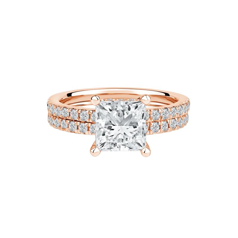 Charlotte Lab Grown Diamond Engagement Ring in 14K Rose Gold &#40;2 3/4 ct. tw.&#41; – Image 1 of 4