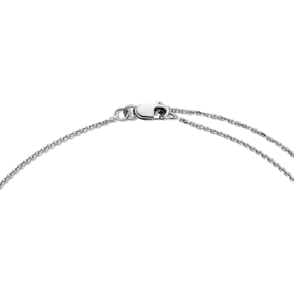 Lab Grown Emerald-Cut Diamond Halo Pendant in 10K White Gold (2 ct. tw.) – Image 2 of 4