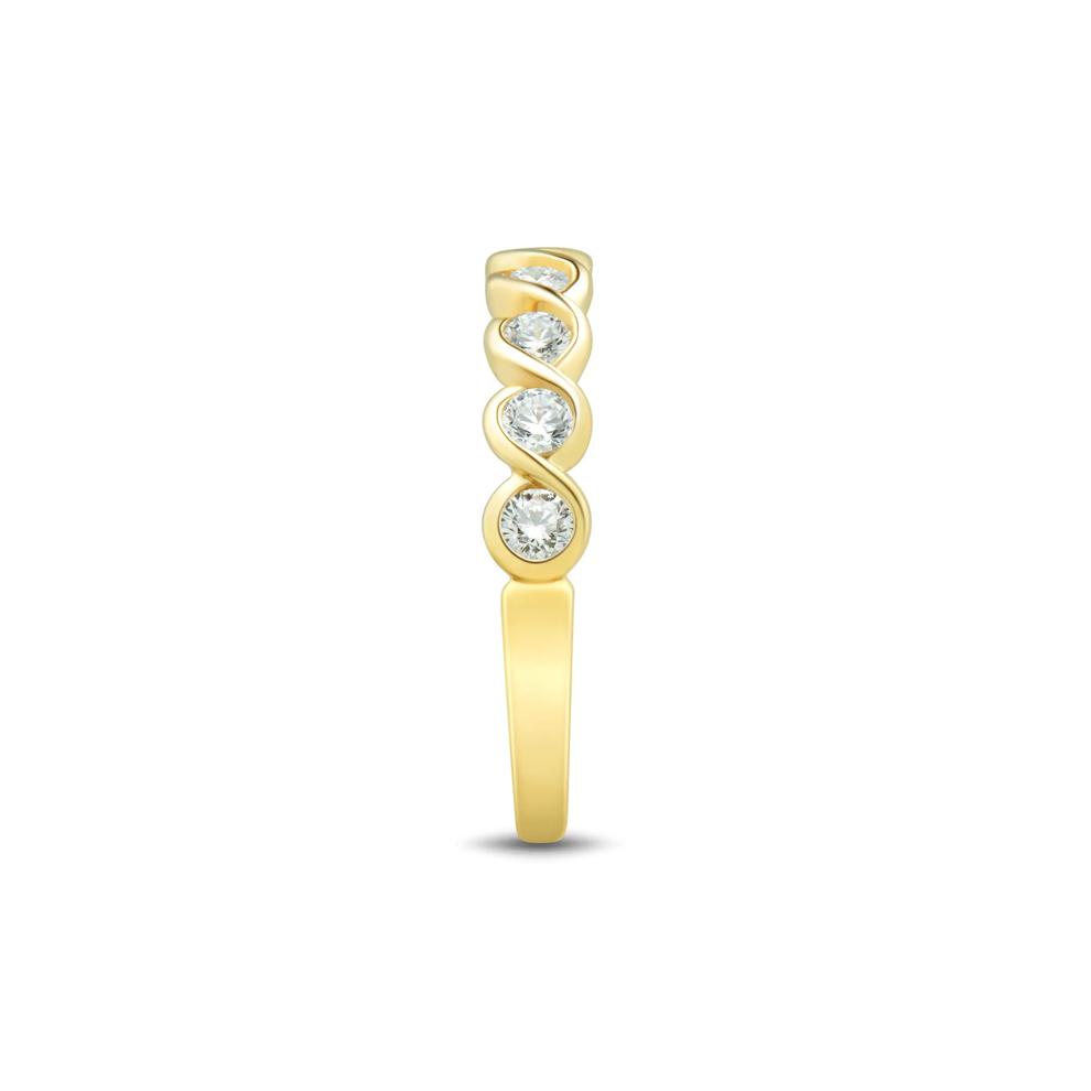 Lab Grown Diamond Band in 10K Yellow Gold (1/2 ct. tw.) – Image 3 of 3