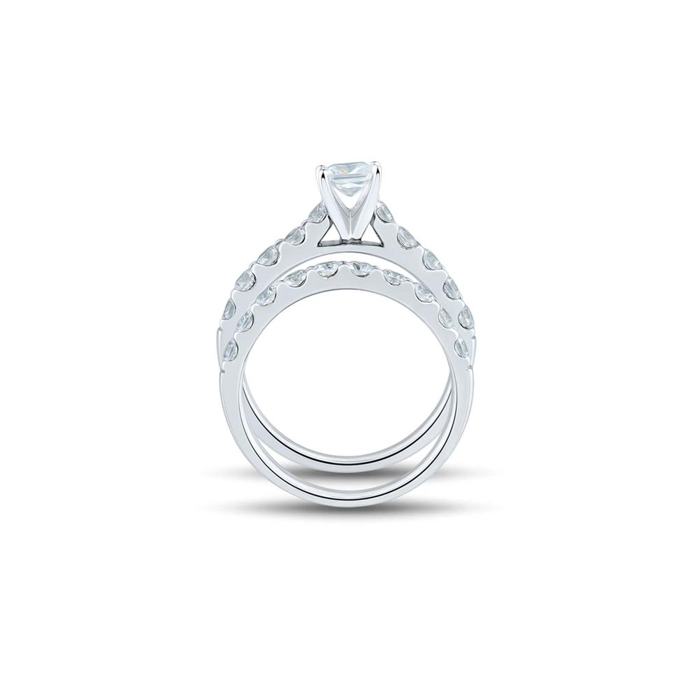 2 ct. tw. Diamond Engagement Ring Set in 14K White Gold – Image 2 of 8
