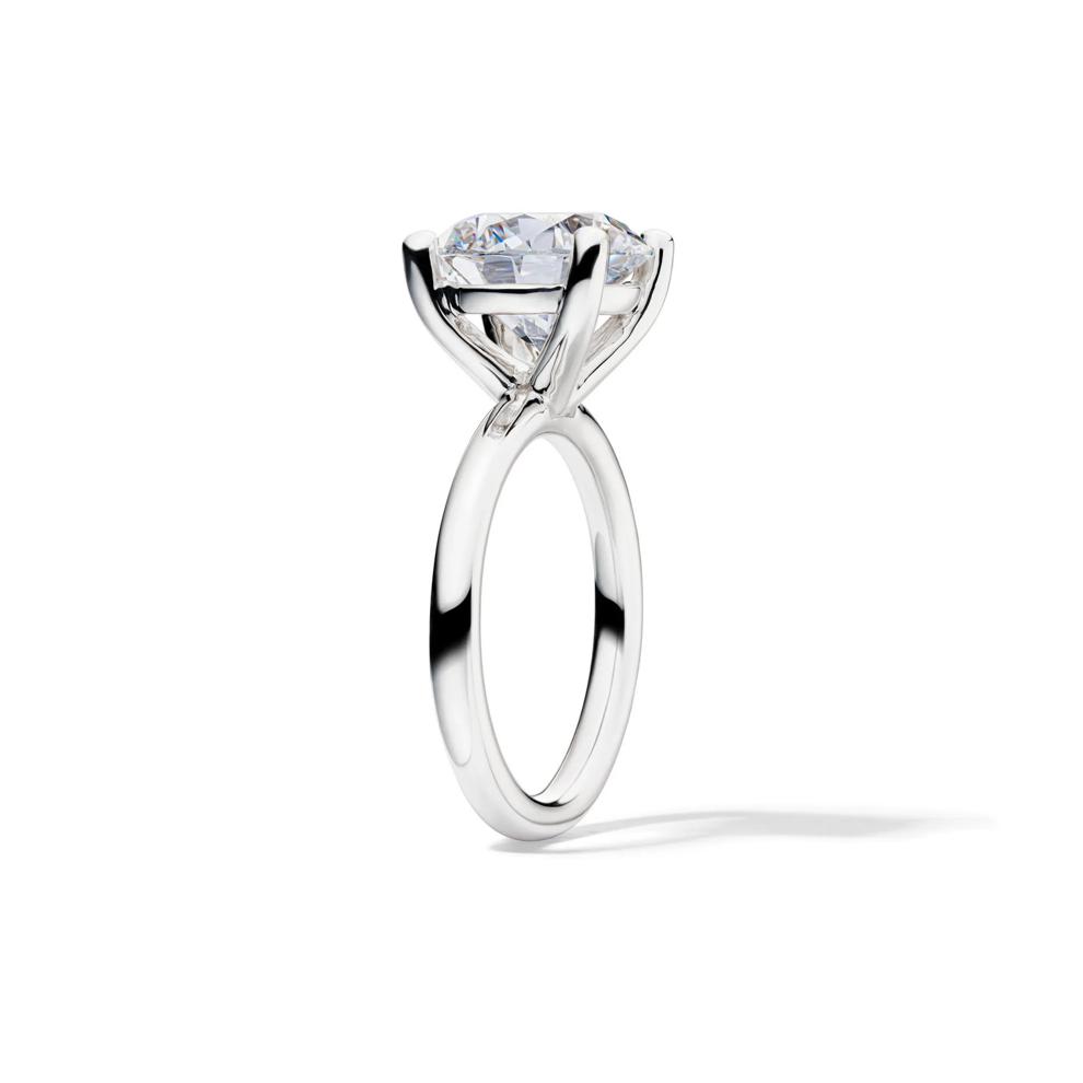 Lab Grown Diamond Round Solitaire Engagement Ring in 14K White Gold (5 ct.) – Image 3 of 4