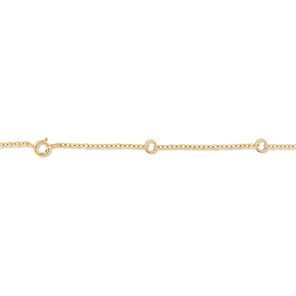 Lab Grown Diamond Pear-Shaped Center Station Necklace in 10K Yellow Gold (1 5/8 ct. tw.) – Image 2 of 4
