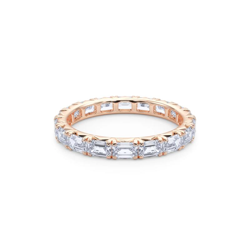 Emerald-Cut Diamond Eternity Band in 14K Rose Gold &#40;2 1/7 ct. tw.&#41; – Image 4 of 4