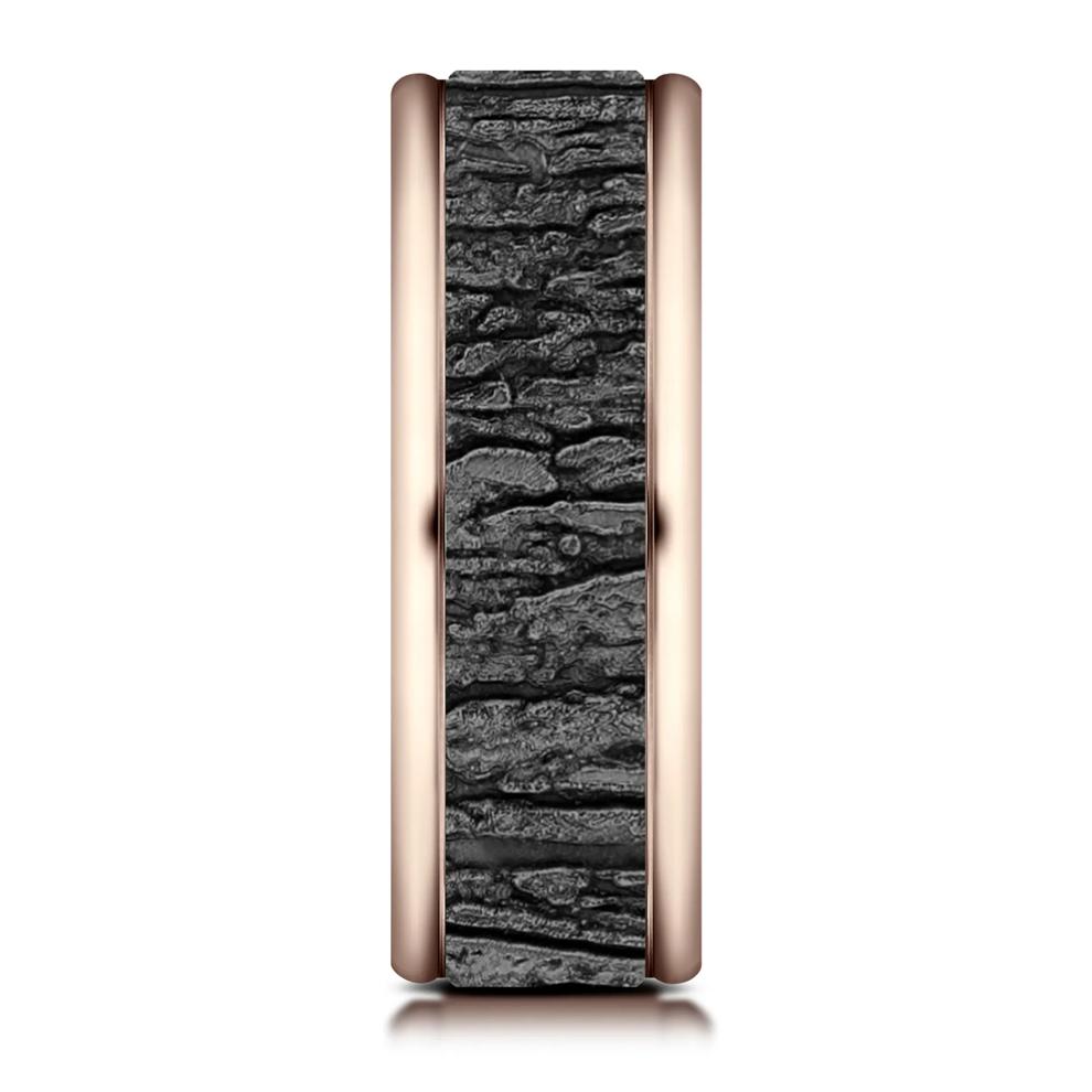 Men&rsquo;s Hazel Bark Wedding Band in Tantalum – Image 3 of 3