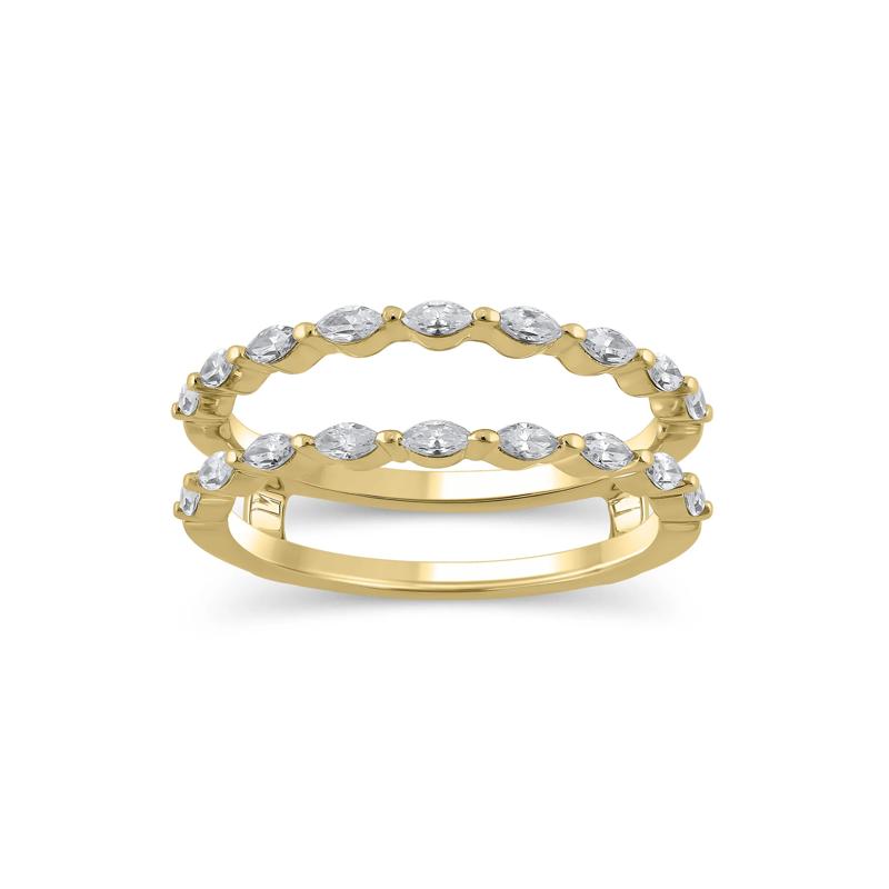 Lab Grown Diamond Marquise-Shaped Ring Insert in 14K Yellow Gold &#40;1/2 ct. tw.&#41; – Image 1 of 3