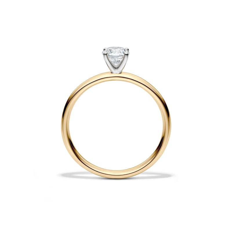 Diamond Round Brilliant Cut Solitaire Engagement Ring in 14K Yellow Gold (1/2 ct.) – Image 2 of 5